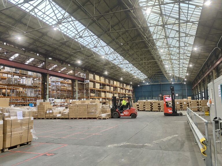 Strategically located warehouse